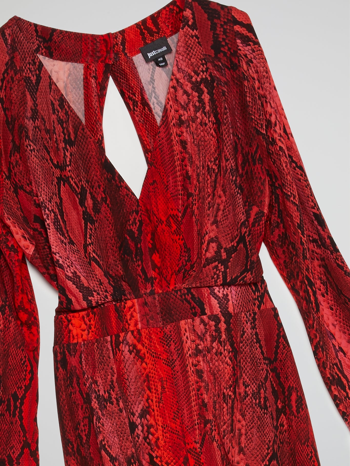 Red Reptilian Maxi Dress