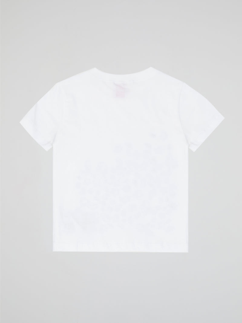 White Sketch Graphic Tee