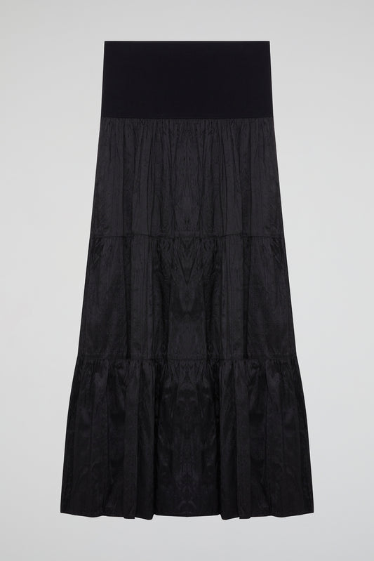 Black Obsidian Tiered Skirt