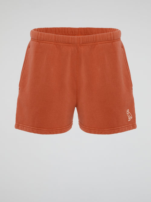 Orange Garment Dye Shorts