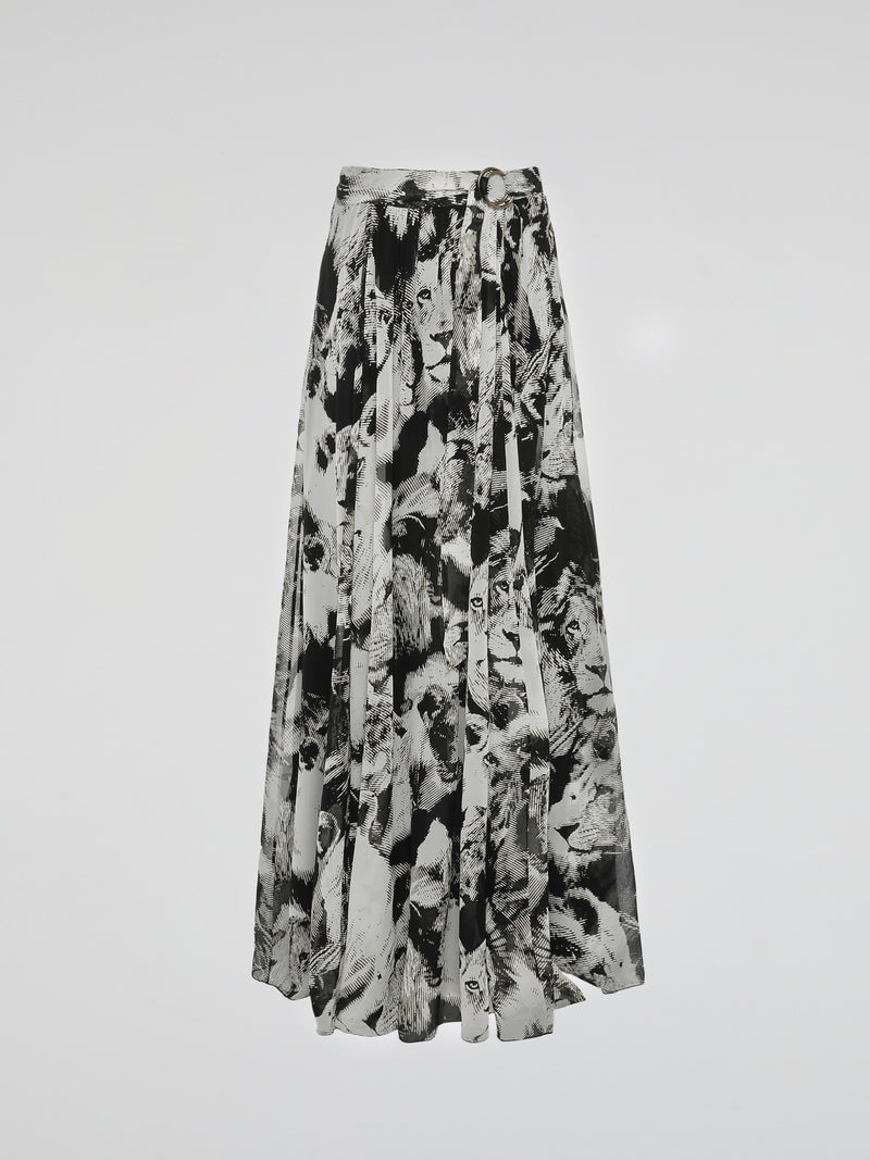 Step into the wild side with the Animal Print Pleated Maxi Dress by Roberto Cavalli. This captivating dress features a mesmerizing animal print pattern that embodies fierceness and elegance. Its pleated design effortlessly flows with every step, creating a striking silhouette that will make heads turn wherever you go.