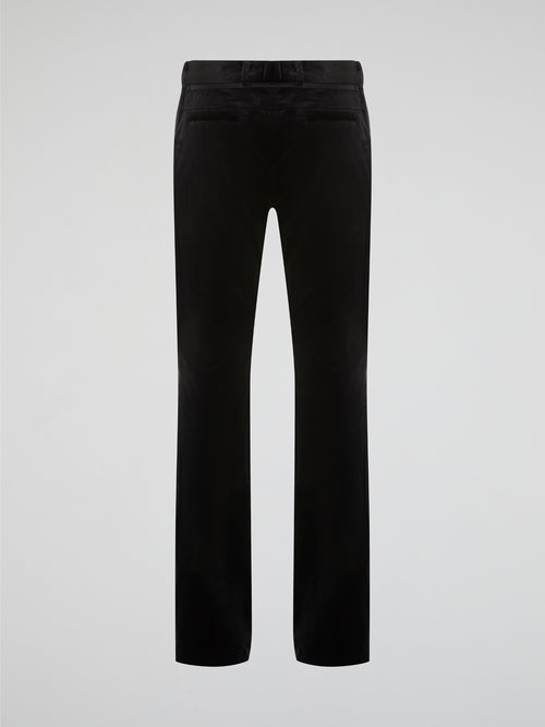 Step out in style with these sleek and sophisticated Black Skinny Trousers by Roberto Cavalli. Crafted from luxurious, high-quality fabric, these trousers hug your curves in all the right places for a flattering fit. Whether you're heading to a board meeting or a night out on the town, these trousers will elevate any outfit with a touch of Italian glamour.