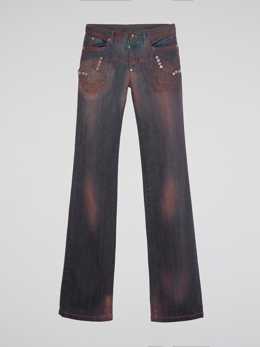 Faded Crimson Jeans