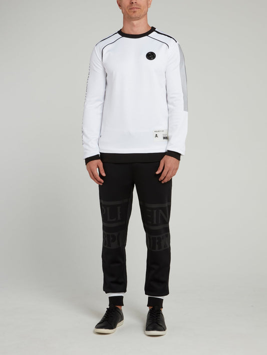 White Scratch Skull Sweatshirt