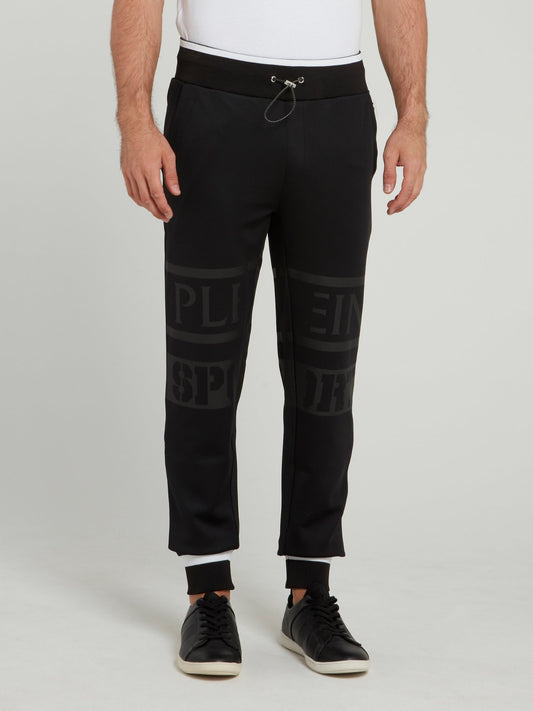 Черные спортивные брюки с логотипом
