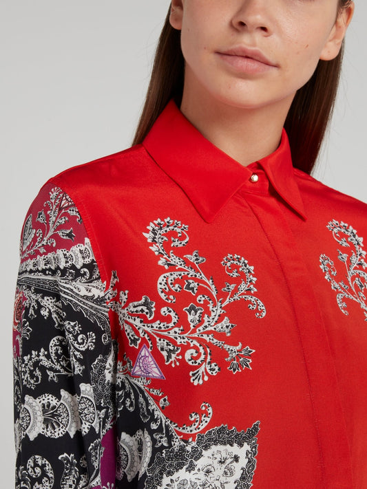 Multicoloured Baroque Print Shirt