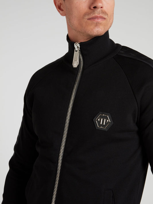 Black Zip Up Turtleneck Jacket