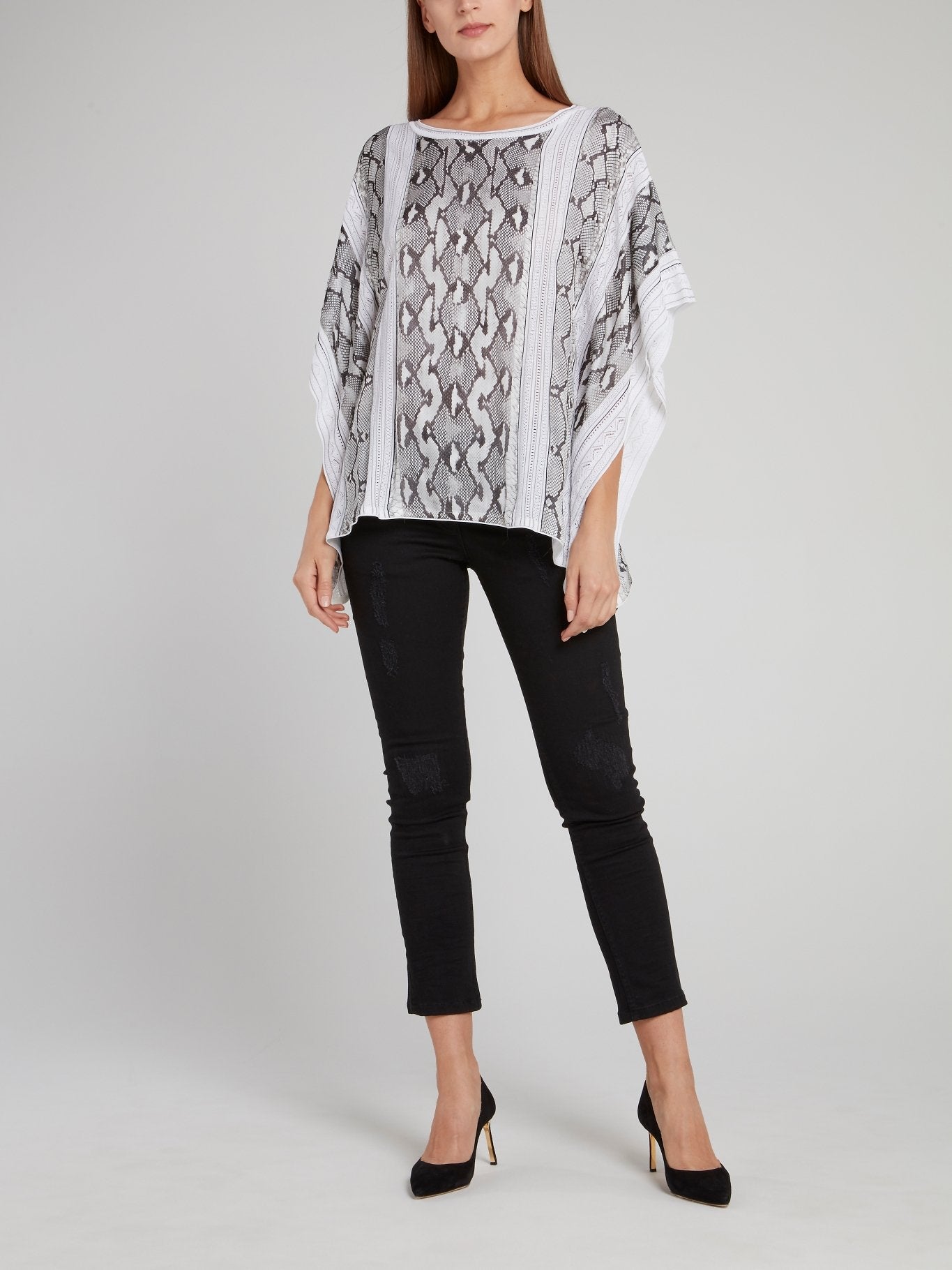 Snake Effect Square Top