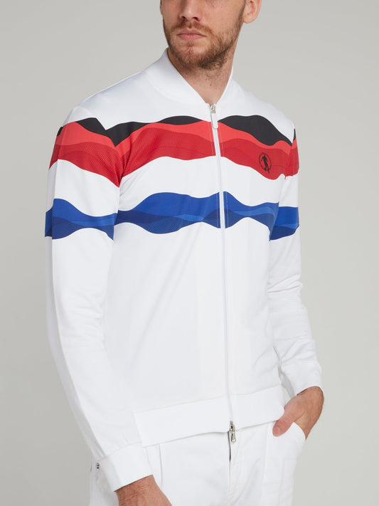 Tri-Colour Zip Up Jacket