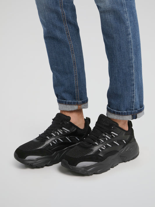 Black Neptune Chunky Sole Sneakers