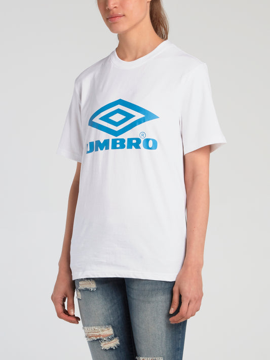 White Logo Boyfriend T-Shirt