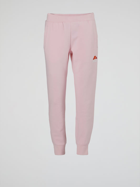 Forza Pink Ribbed Waistband Track Pants