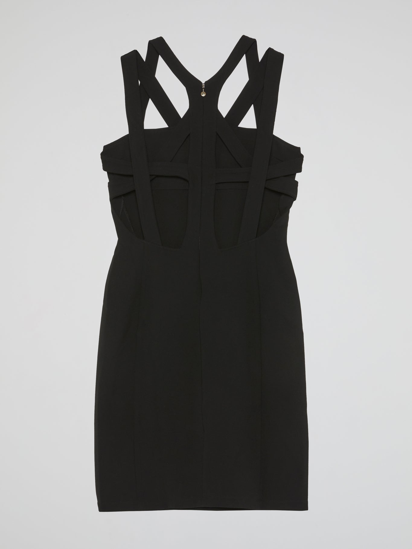 Black Multi Strap Mini Dress