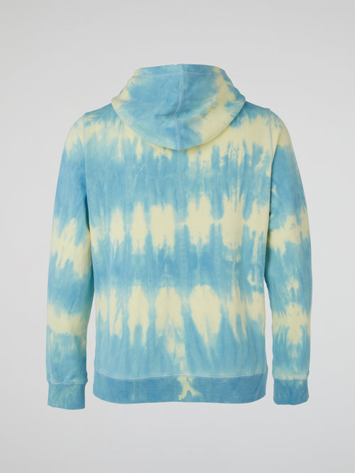 Blue Marble Tie Dye Hoodie