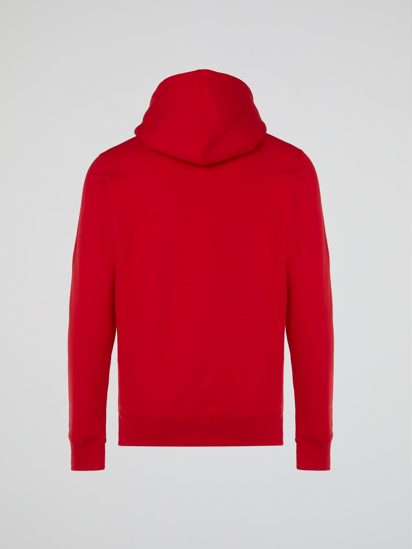 Red Front Pocket Printed Hoodie