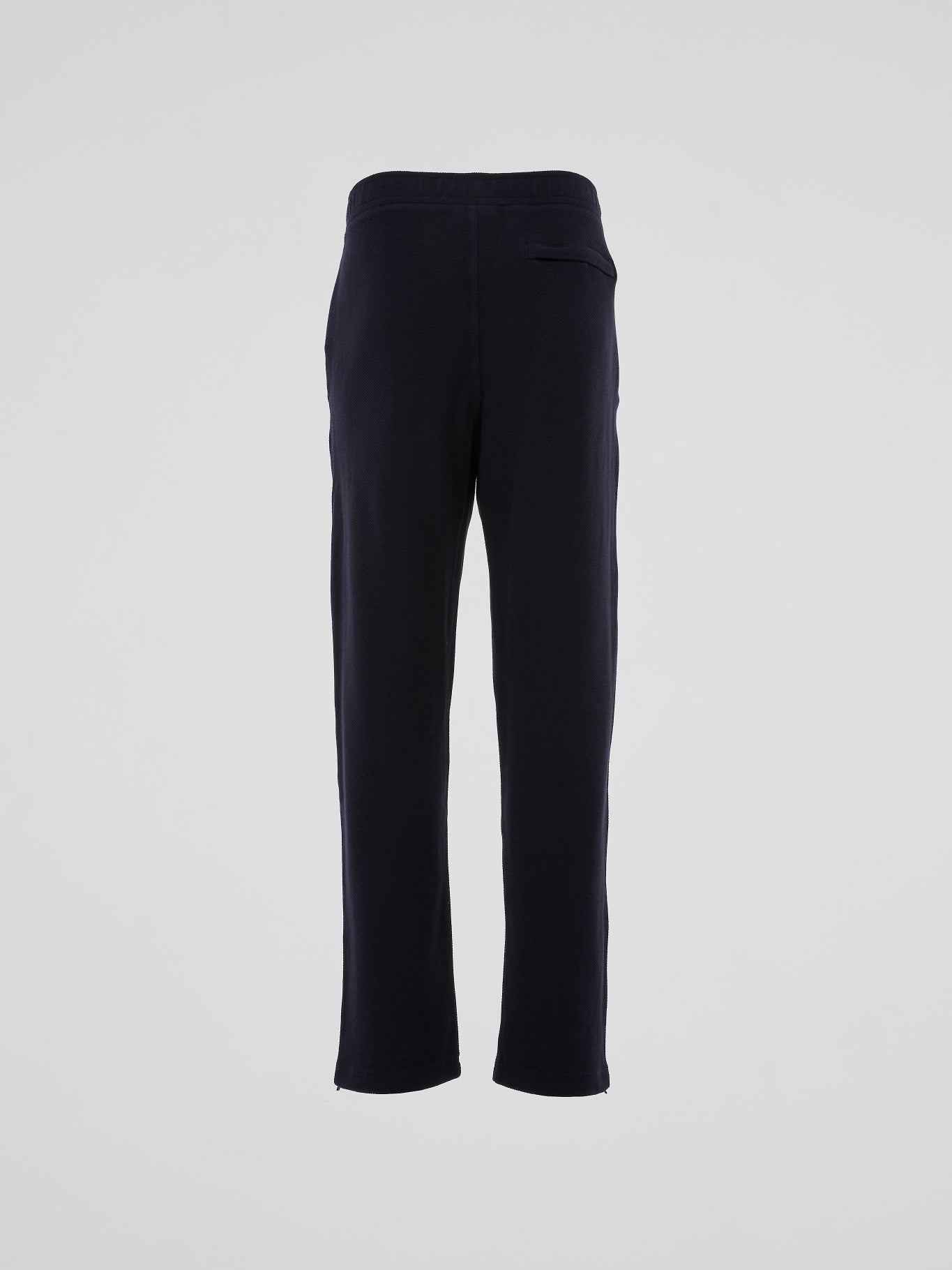 Navy Ribbed Waistband Track Trousers